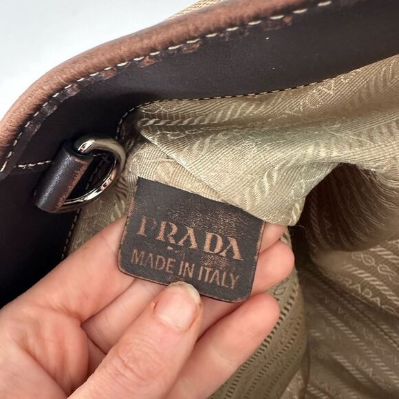 Prada Tan and Black Tote Bag - Picture 10 of 16